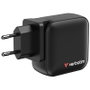 Verbatim Mini GaN Wall Charger 100W 4 Puertos (3xUSB-C, 1xUSB-A) Negro